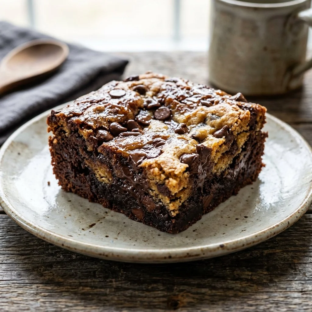 Delicious brookies combining brownies and cookies in a tasty dessert