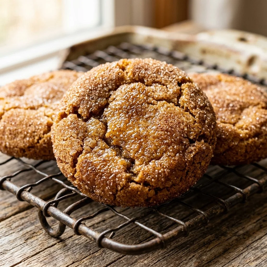 Freshly baked Snickerdoodle Cookies topped with cinnamon sugar